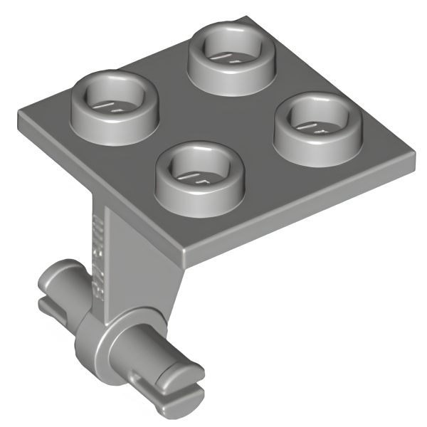 Пластина Lego Plate, Modified 2 x 2 Thin with Dual Wheels Holder - Split Pins 4870